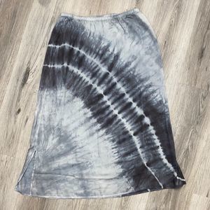 Pure Jill silk/cotton blend, grey tie dye, S, NWT